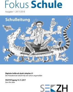 Fokus Schule Schulleitung - Ausgabe 1 2017 / 2018 - SekZH