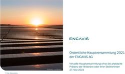 Ordentliche Hauptversammlung 2021 der ENCAVIS AG - Virtuelle Hauptversammlung ohne die physische Präsenz der Aktionäre oder ihrer Stellvertreter ...