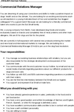 Commercial Relations Manager - Eat Small