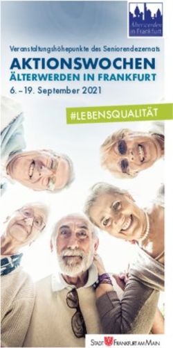 AKTIONSWOCHEN &Auml;LTERWERDEN IN FRANKFURT 6.-19. September 2021 - #LEBENSQUALIT&Auml;T - Stadt Frankfurt am Main