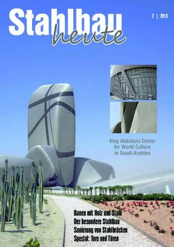 Heut - Bauen mit Holz und Stahl Der besondere Stahlbau Sanierung von Stahlbrücken Special: Tore und Türen