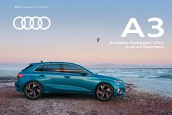 A3 Preisliste Modelljahr 2021 Audi A3 Sportback