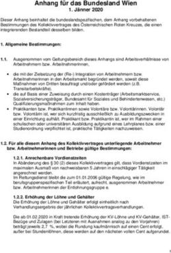 Anhang f&uuml;r das Bundesland Wien - J&auml;nner 2020 - Gr&uuml;nes Kreuz