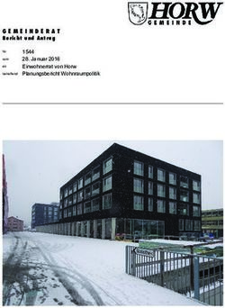 Bericht und Antrag - Gemeinde Horw