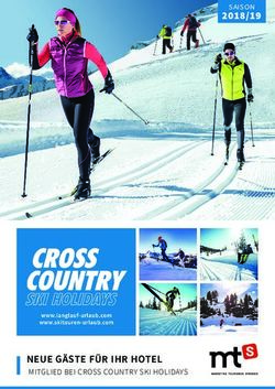 NEUE G&Auml;STE F&Uuml;R IHR HOTEL - MITGLIED BEI CROSS COUNTRY SKI HOLIDAYS 2018/19 - MTS Austria GmbH