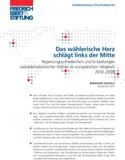 Das w&auml;hlerische Herz schl&auml;gt links der Mitte - Regierungszufriedenheit und Einstellungen sozialdemokratischer W&auml;hler im europ&auml;ischen Vergleich ...