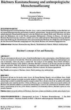 B&uuml;chners Kunstanschauung und anthropologische Menschenauffassung