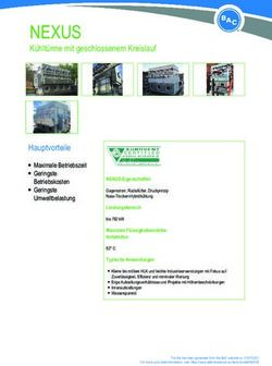 NEXUS Kühltürme mit geschlossenem Kreislauf Hauptvorteile