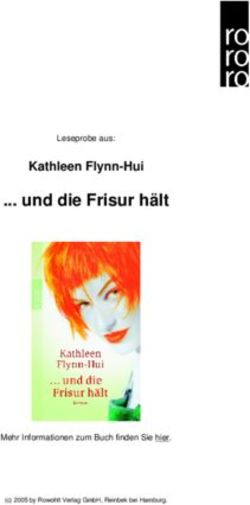 Und die Frisur hält - Kathleen Flynn-Hui Leseprobe aus: Mehr Informationen zum Buch finden Sie hier.
