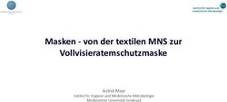 Masken - von der textilen MNS zur Vollvisieratemschutzmaske - Astrid Mayr Institut für Hygiene und Medizinische Mikrobiologie - infektiologie.co.at