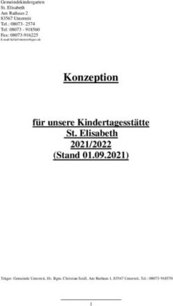 Konzeption f&uuml;r unsere Kindertagesst&auml;tte St. Elisabeth 2021/2022 (Stand 01.09.2021) - Verwaltungsgemeinschaft Gars a. Inn