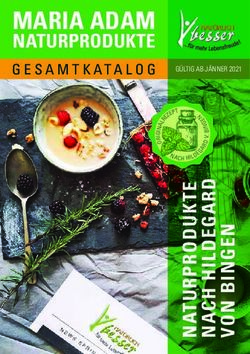 MARIA ADAM NATURPRODUKTE - GÜLTIG AB JÄNNER 2021