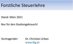 Forstliche Steuerlehre - Stand: M&auml;rz 2021 Nur f&uuml;r den Studiengebrauch! Vortragender: Dr. Christian Urban www.lbg.at