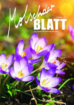Frühjahr 2021 Die Zeitung für Malstatt seit 1980