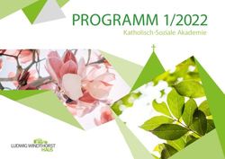 PROGRAMM 1/2022 Katholisch-Soziale Akademie - Ludwig-Windthorst-Haus