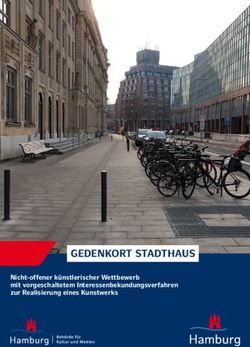 GEDENKORT STADTHAUS Nicht-offener künstlerischer Wettbewerb mit vorgeschaltetem Interessenbekundungsverfahren zur Realisierung eines Kunstwerks ...