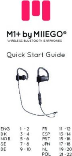 Quick Start Guide - Miiego
