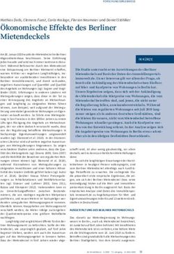 Ökonomische Effekte des Berliner Mietendeckels - Mathias Dolls, Clemens Fuest, Carla Krolage, Florian Neumeier und Daniel Stöhlker - ifo Institut