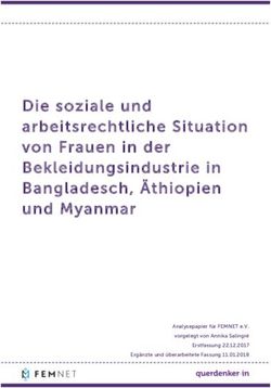 Die soziale und arbeitsrechtliche Situation von Frauen in der Bekleidungsindustrie in Bangladesch, &Auml;thiopien und Myanmar