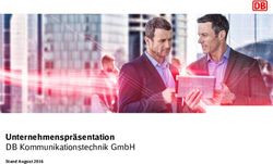 Unternehmenspr&auml;sentation - DB Kommunikationstechnik GmbH Stand August 2016