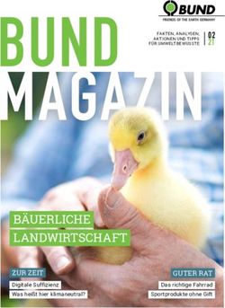 BUND MAGAZIN - B&Auml;UERLICHE LANDWIRTSCHAFT 02 21 - Bund f&uuml;r Umwelt und Naturschutz ...