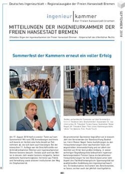 MITTEILUNGEN DER INGENIEURKAMMER DER FREIEN HANSESTADT BREMEN - Deutsches Ingenieurblatt