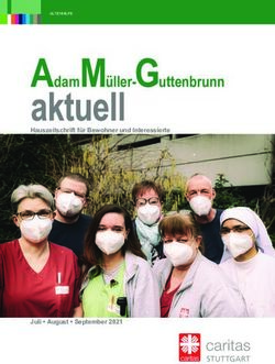 AdamM&uuml;ller-Guttenbrunn - Hauszeitschrift f&uuml;r Bewohner und Interessierte - Juli August September 2021 - Caritas Stuttgart