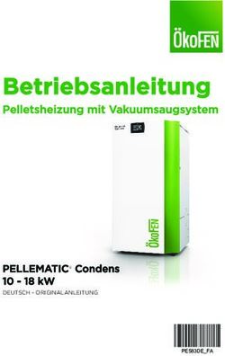Betriebsanleitung Pelletsheizung mit Vakuumsaugsystem - PELLEMATIC Condens 10 - 18 kW - ÖkoFEN