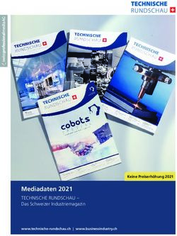 Mediadaten 2021 TECHNISCHE RUNDSCHAU - Das Schweizer Industriemagazin - Keine Preiserh&ouml;hung 2021 - Swiss Professional Media AG