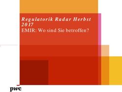 Regulatorik Radar Herbst 2017 - EMIR: Wo sind Sie betroffen? - Deka Institutionell