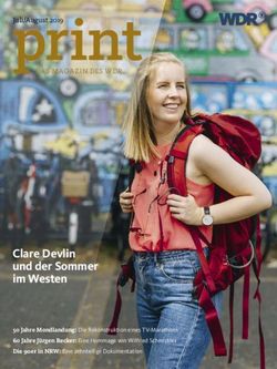 Print - Clare Devlin und der Sommer im Westen - DAS MAGAZIN DES WDR - WDR PRINT Online