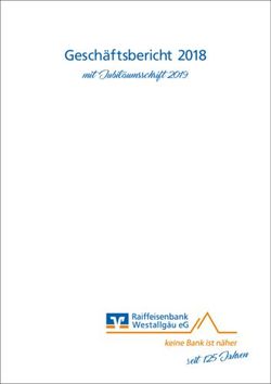 Gesch&auml;ftsbericht 2018 - mit Jubil&auml;umsschrift 2019 - Raiffeisenbank Westallg&auml;u eG