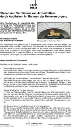 Stellen und Verblistern von Arzneimitteln durch Apotheken im Rahmen der Heimversorgung