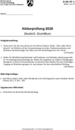 ABITURPRÜFUNG 2020 DEUTSCH, GRUNDKURS - FRAGDENSTAAT