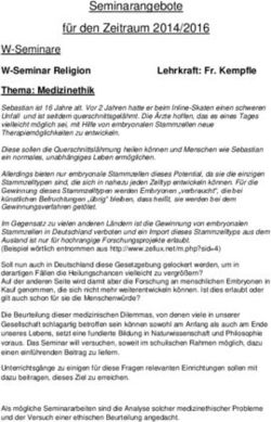 Seminarangebote f&uuml;r den Zeitraum 2014/2016