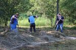 Arbeitseinsatz Schilf entfernen am Holzmühleweiher am 29.07.2021