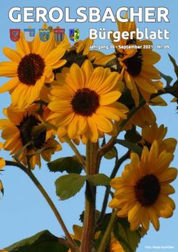 GEROLSBACHER B&uuml;rgerblatt - Jahrgang 36 September 2021 Nr. 09 - Gemeinde Gerolsbach