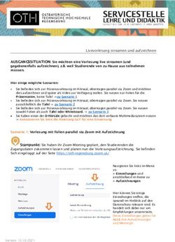 Livevorlesung streamen und aufzeichnen - OTH Regensburg