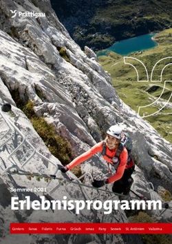 Erlebnisprogramm Sommer 2021 - Pr&auml;ttigau Tourismus