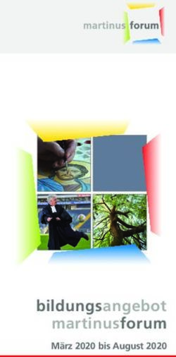 Bildungsangebot martinusforum - M&auml;rz 2020 bis August 2020