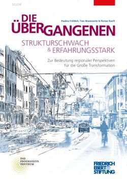 STRUKTURSCHWACH & ERFAHRUNGSSTARK - Zur Bedeutung regionaler Perspektiven für die Große Transformation - Strukturschwach & erfahrungsstark