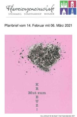 Pfarrbrief vom 14. Februar mit 06. März 2021