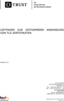 LEITFADEN ZUR ZEITGEMÄßEN ANWENDUNG VON TLS-ZERTIFIKATEN - BUNDESDRUCKEREI