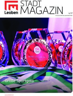 STADT MAGAZINAMTLICHE NACHRICHTEN UND INFORMATIONEN - Gro&szlig;e Sportgala - Stadt Leoben