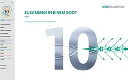 ZUSAMMEN IN EINEM BOOT - 10 Jahre gesellschaftliches Engagement COVID-19 Vorwort des Stifters - Wilo-Foundation