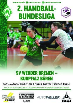 HANDBALL-BUNDESLIGA - SV WERDER BREMEN - KURPFALZ B&Auml;REN 02.04.2022, 18.30 Uhr | Klaus-Dieter-Fischer-Halle