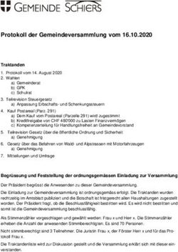 Protokoll der Gemeindeversammlung vom 16.10.2020
