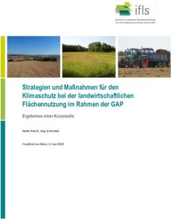 Strategien und Maßnahmen für den Klimaschutz bei der landwirtschaftlichen Flächennutzung im Rahmen der GAP - Ergebnisse einer Kurzstudie