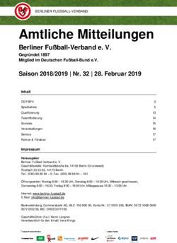 Amtliche Mitteilungen - Berliner Fußball-Verband e. V - Berliner Fußball-Verband