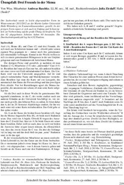 &Uuml;bungsfall: Drei Freunde in der Mensa